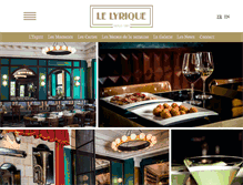 Tablet Screenshot of cafe-lyrique.ch